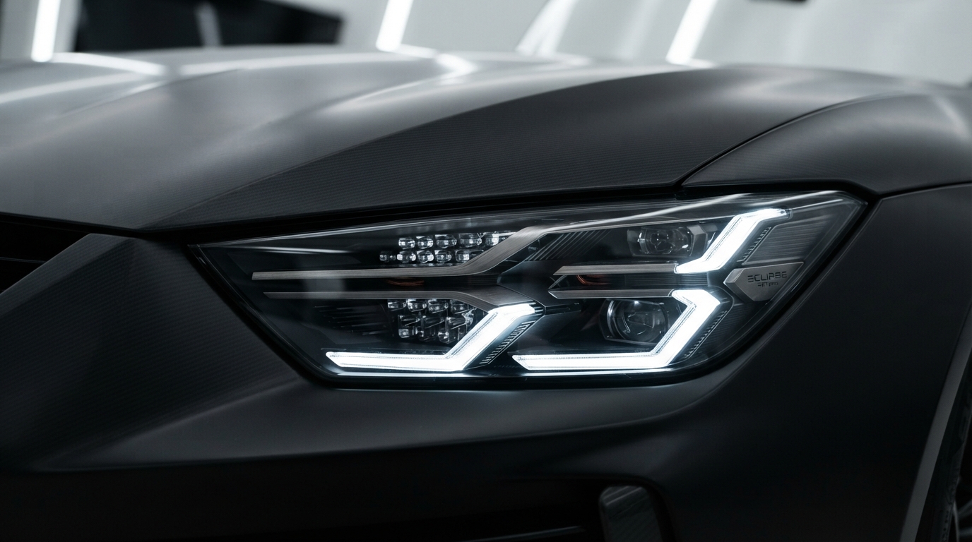 LED headlight detail